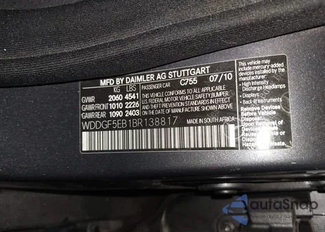 2011 Mercedes-Benz C 300 Luxury/Sport from USA, damaged, VIN WDDGF5EB1BR138817